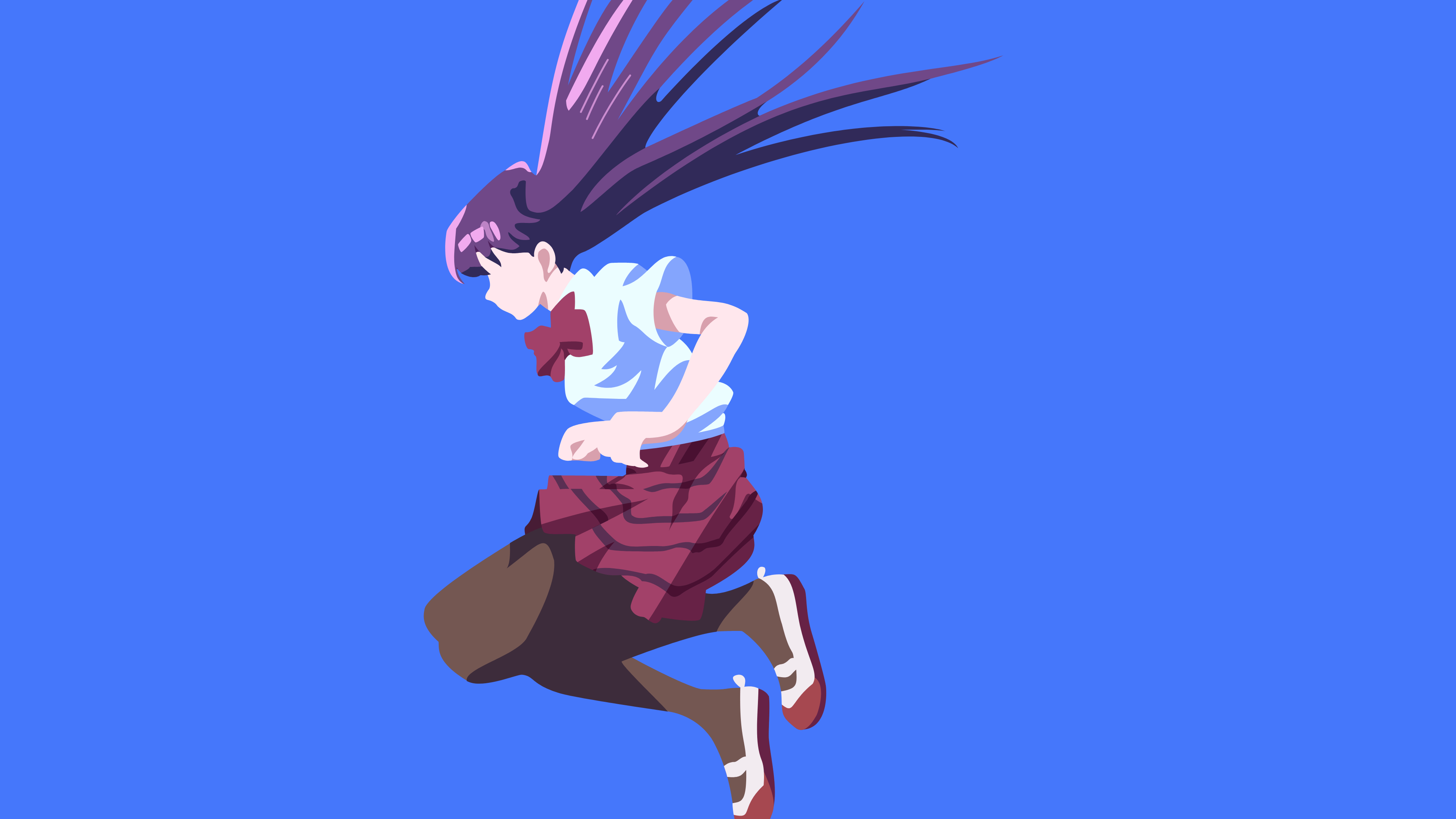 3840x2160 Download Minimalist Komi Shouko Anime Komi Can't Communicate Minimalist Anime 4k Ultra HD Wallpaper