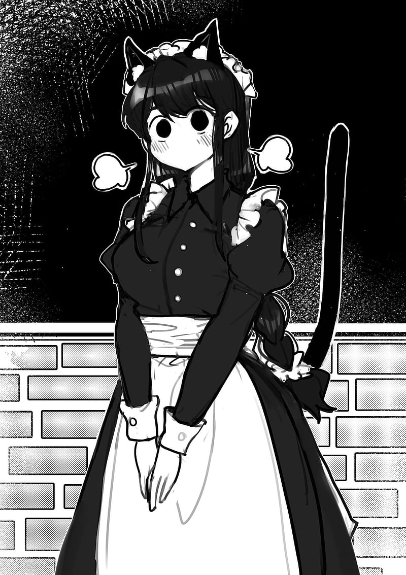 800x1133 Maid Komi San, Anime, Komi, Shouko, Manga, Komi San, Komyushou, Fanart, Girl, HD Phone Wallpaper