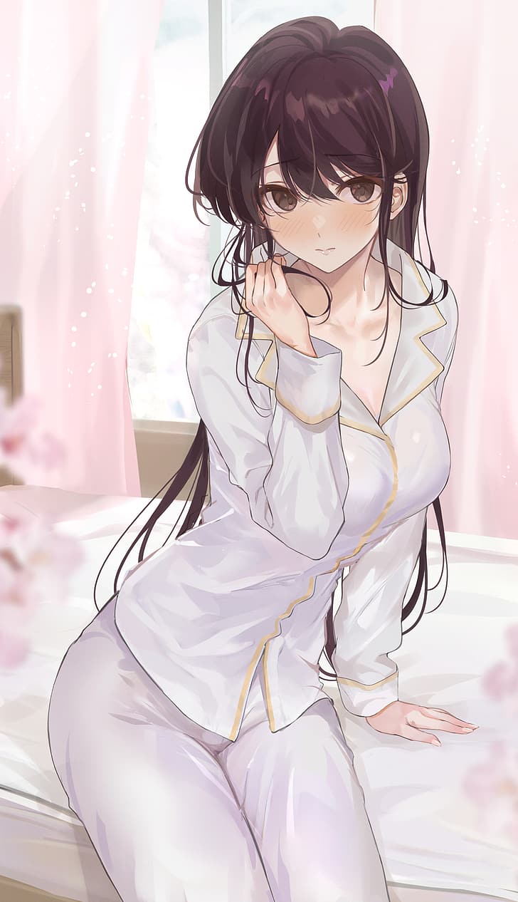 728x1266 HD Wallpaper: Komi Shouko, Komi San Wa, Comyushou Desu., Anime Girls, Fan Art
