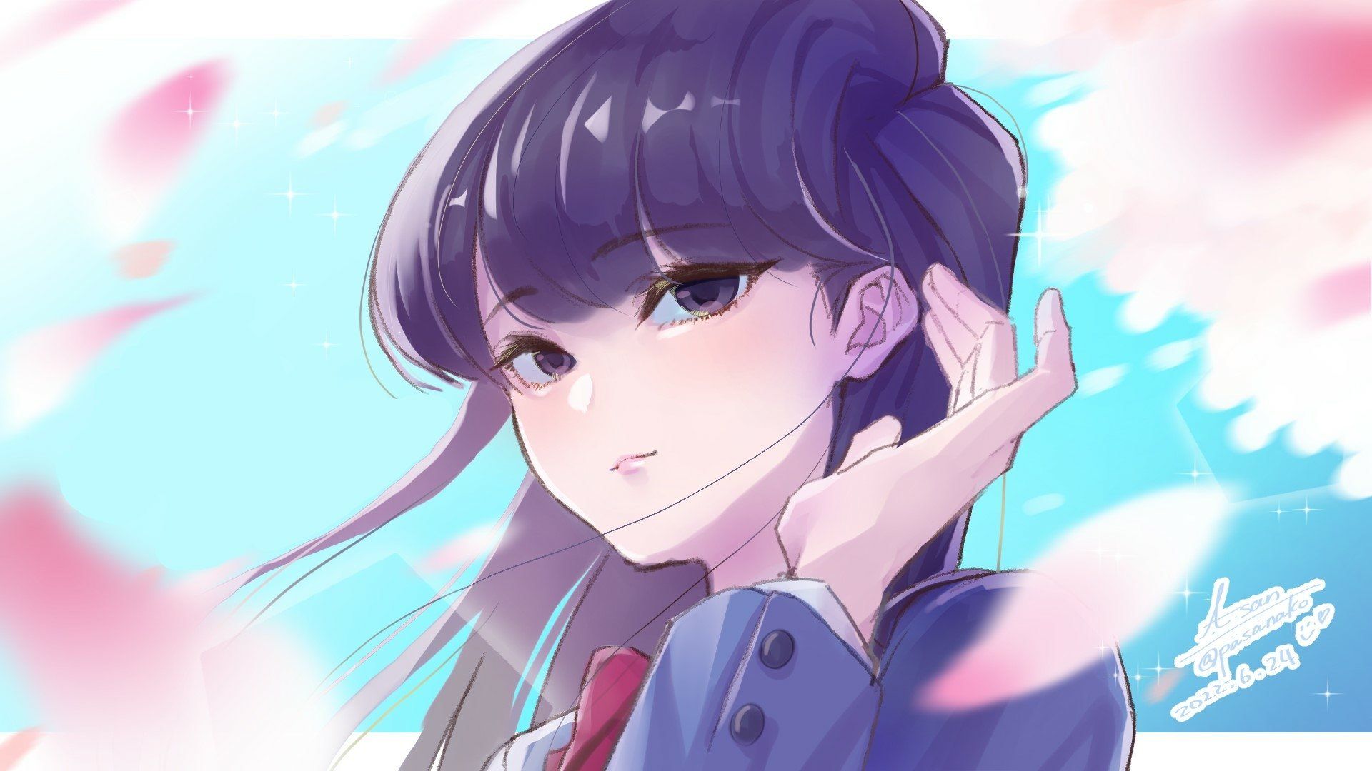 1920x1080 Download Komi Shouko Anime Komi Can't Communicate HD Wallpaper by あーさんx1080