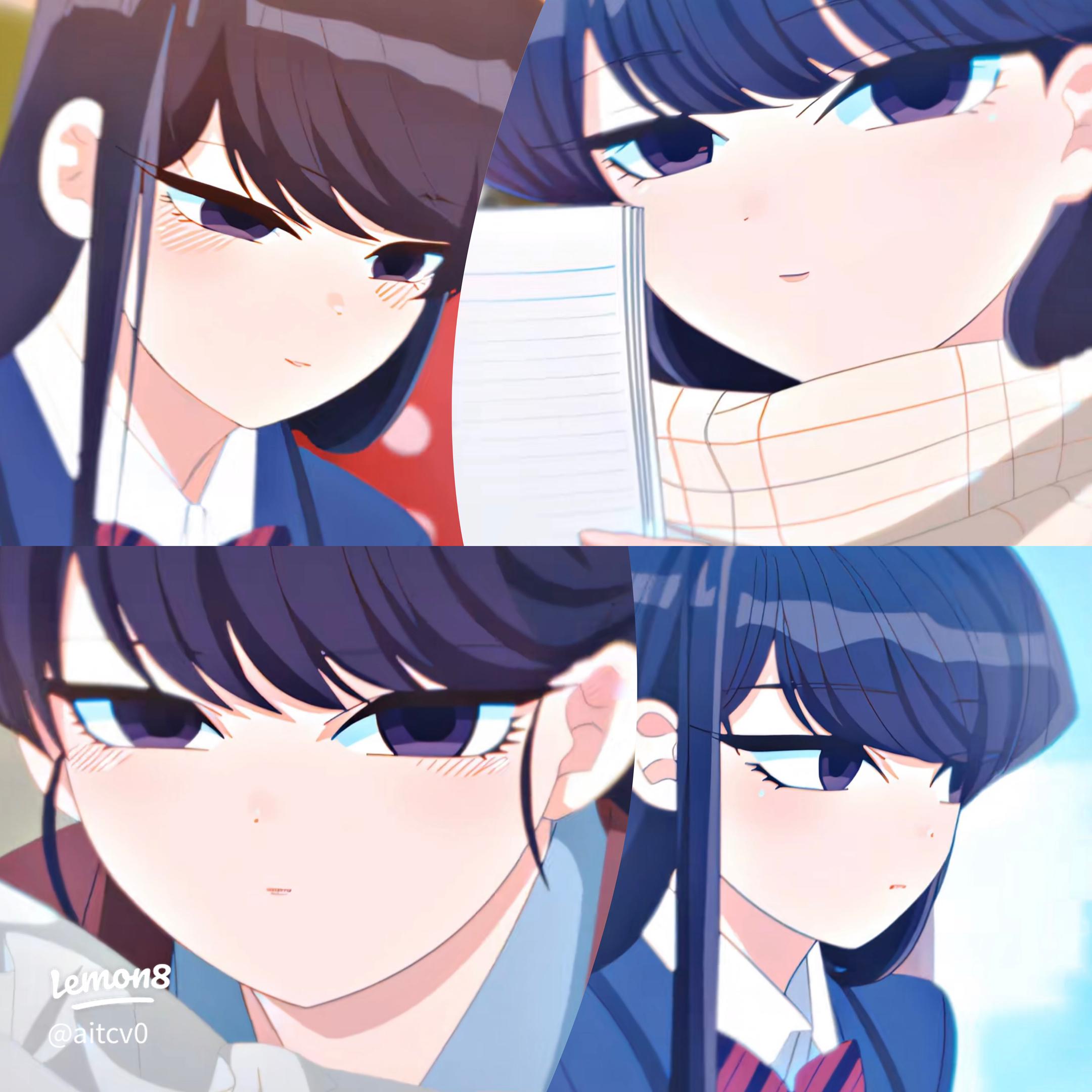 2160x2160 My Top Komi Shouko Anime Portraits: Close Ups & School Uniform Style!