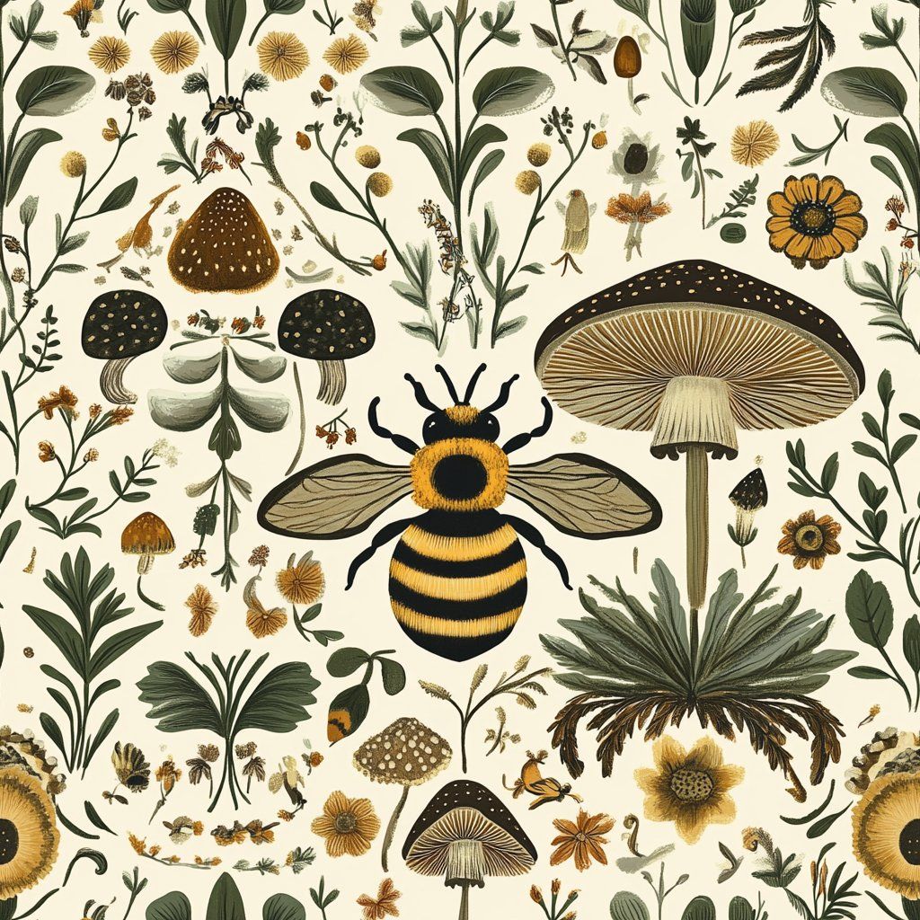 1024x1024 Floral Peel and Stick Wallpaper 24W x 13'L Roll