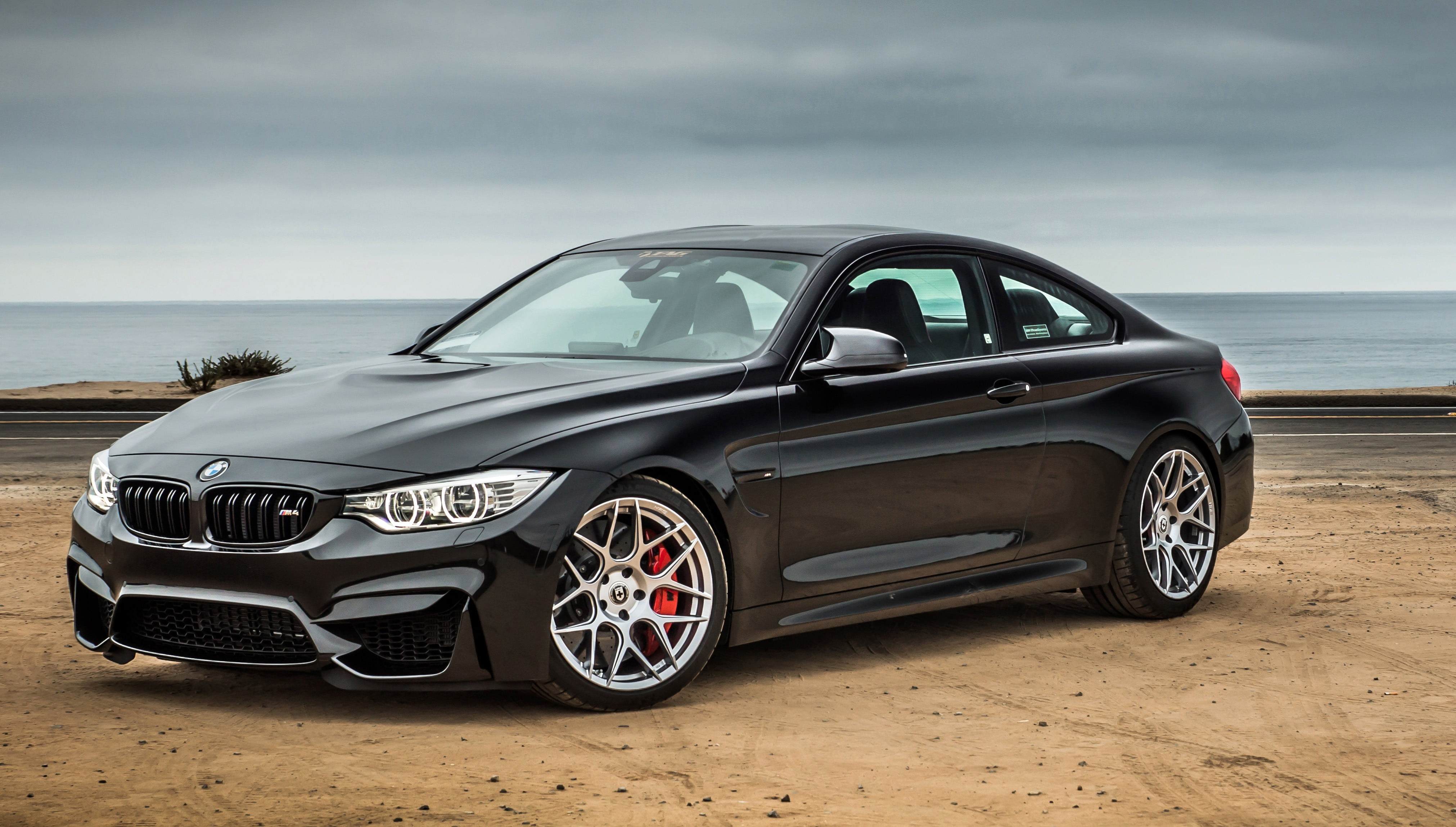 4045x2300 Black BMW coupe, BMW M4 Coupe, BMW F82 M car, BMW HD wallpaper