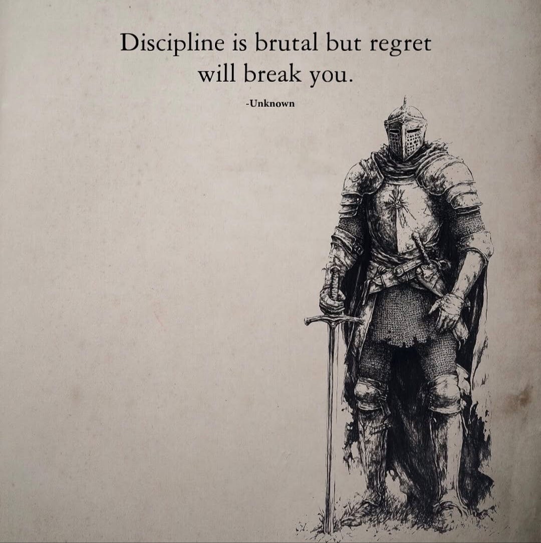 1080x1083 Discipline Is Brutal, But Regret Will Break You.