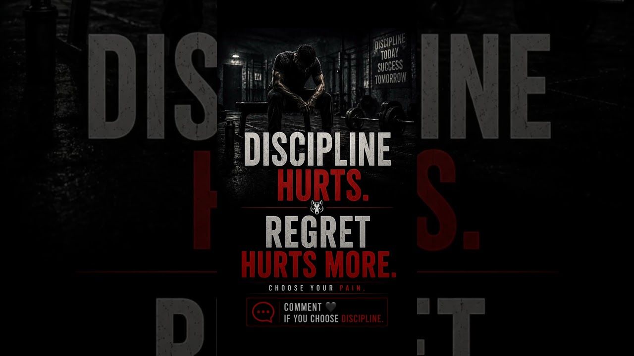 1280x720 Discipline hurts #motivation #discipline #mindset