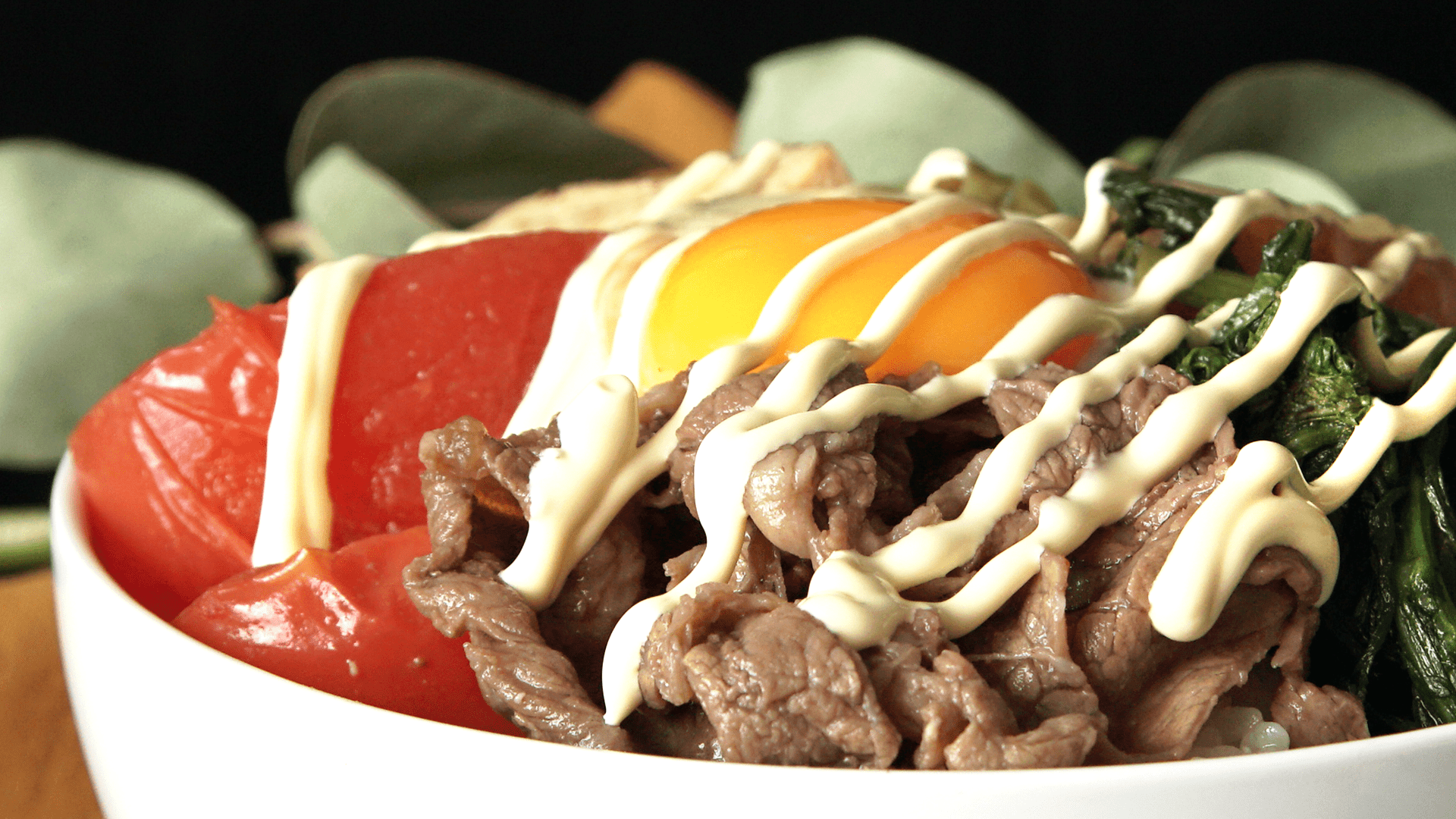 1920x1080 Cheesy Sukiyaki Rice Bowl