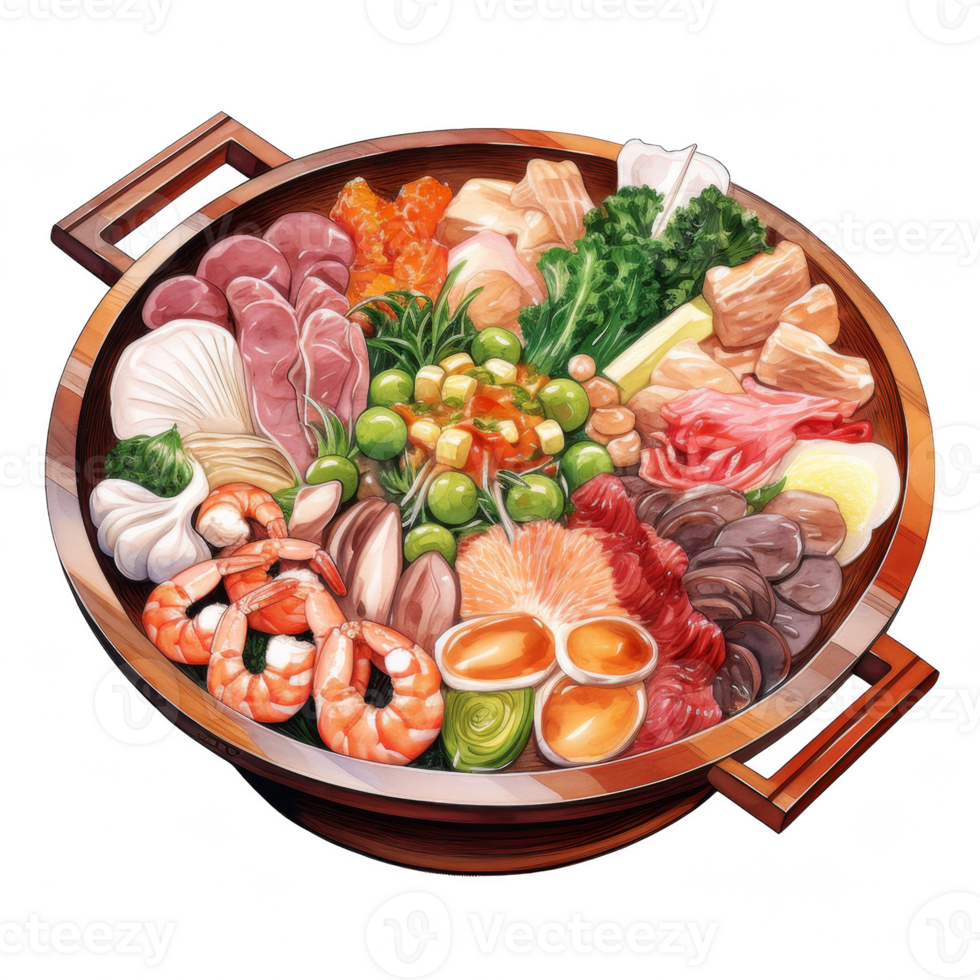 980x980 Sukiyaki Clipart Illustration 45847687 PNG