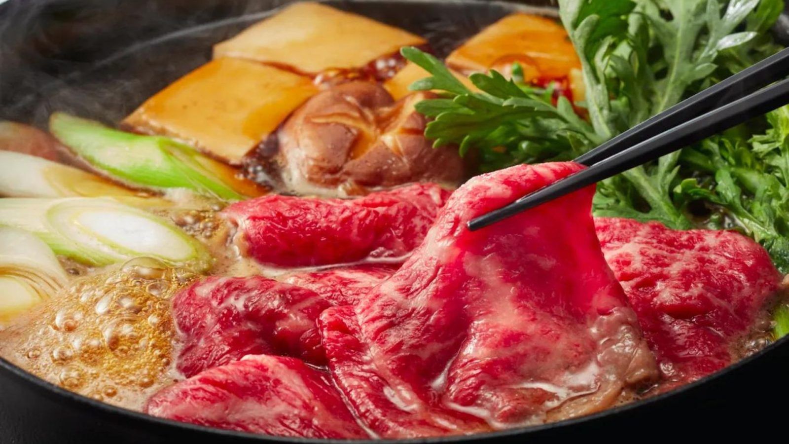 1600x900 Here is How You Eat The Traditional Japanese Hotpot Dish Sukiyaki