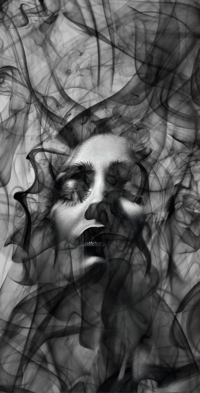 800x1568 HD ghost lady wallpaper