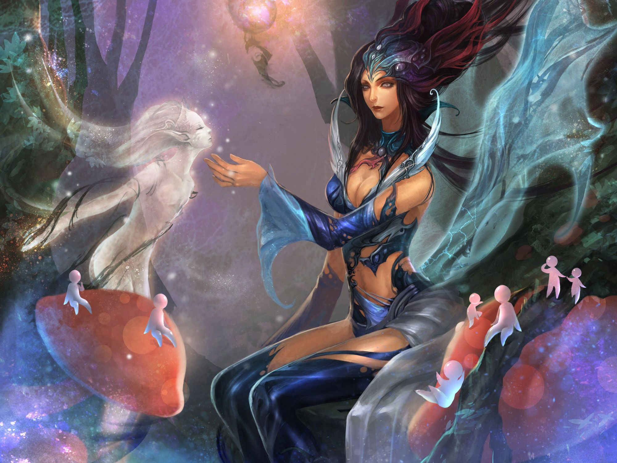 2000x1500 girl, Spirits, Forest, Magic, Touch, Ghost Wallpaper HD / Desktop and Mobile Background