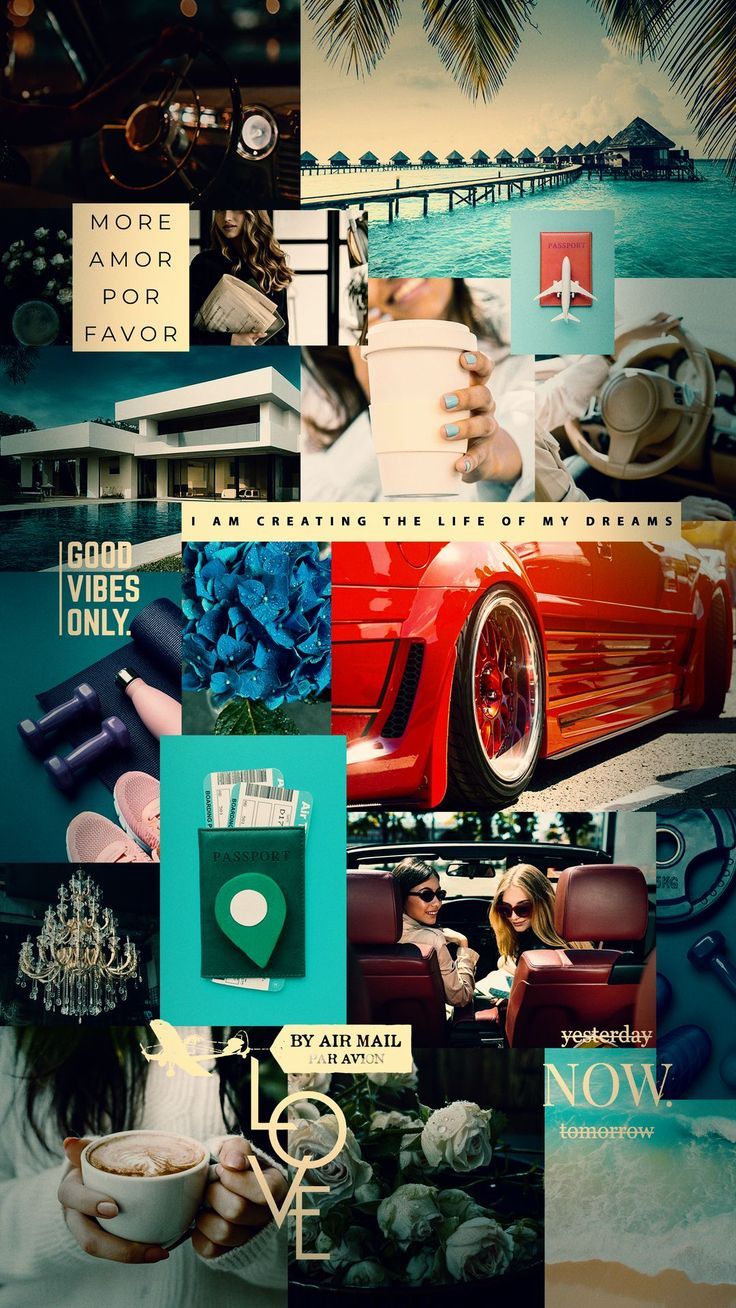 736x1308 Wallpaper collage, motivation, text, success, wealth, travel, cars, Words 4K by JeaneG. Download wallpaper collage, motivation, text, success, wealth, travel, cars for free