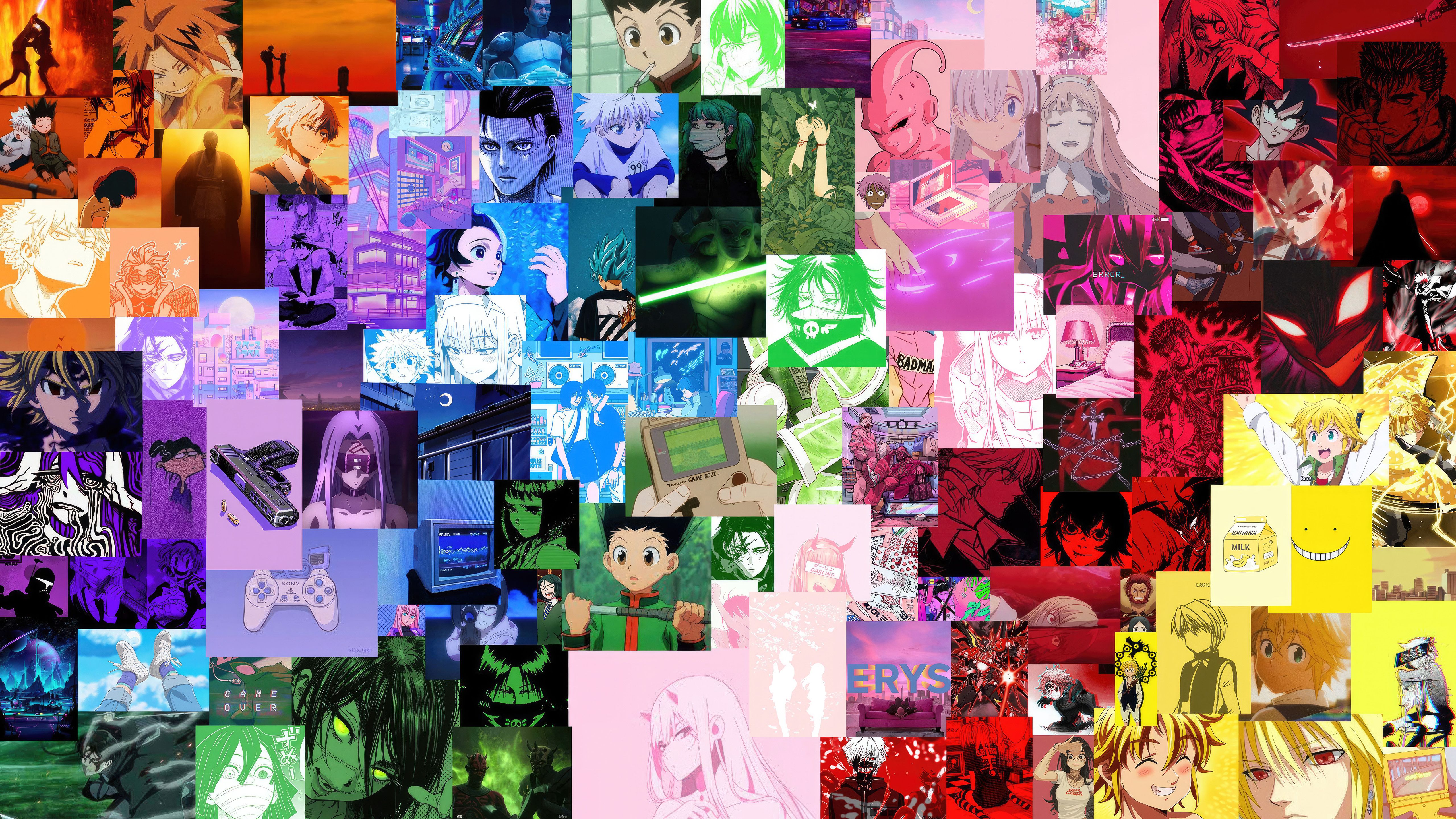 5120x2880 Anime Collage Wallpaper, HD Anime Wallpaper, 4k Wallpaper, Image, Background, Photos and Picture