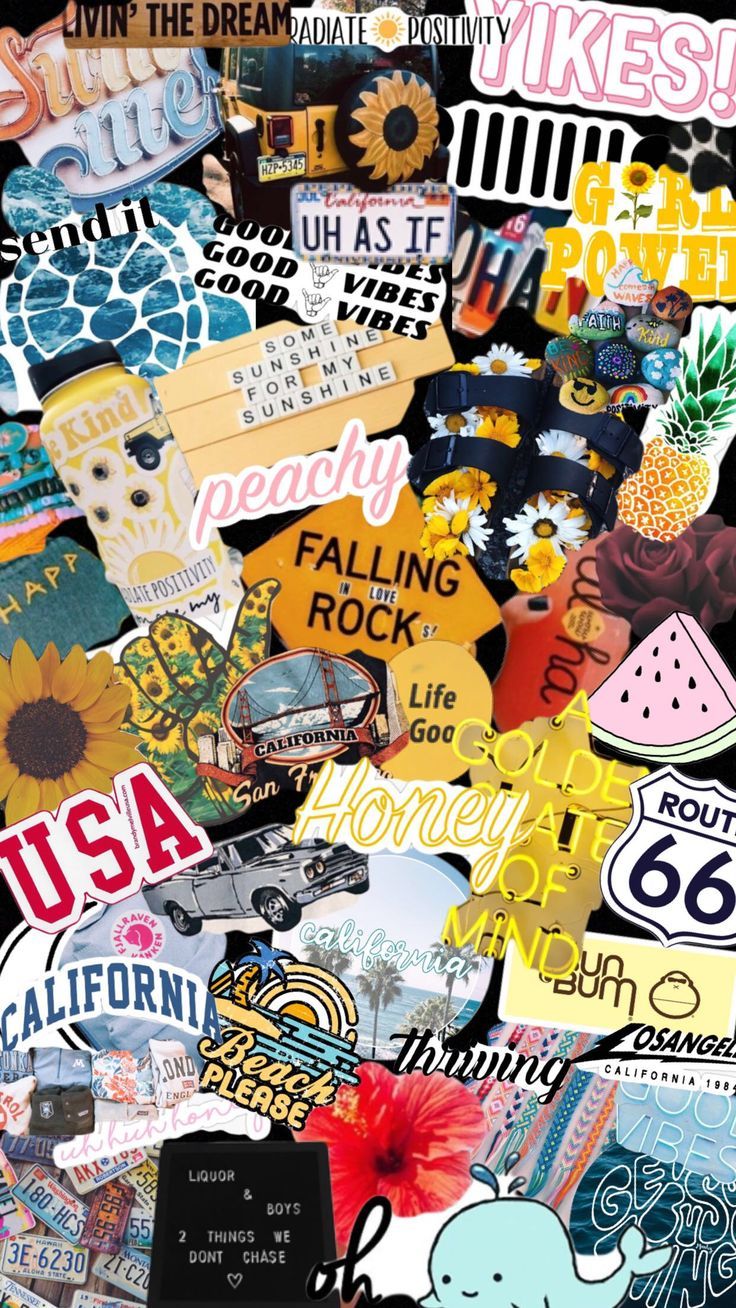 736x1308 Cute Sticker Collage. Vaco aesthetic wallpaper, Vsco aesthetic wallpaper 4k, Vintage vsco background