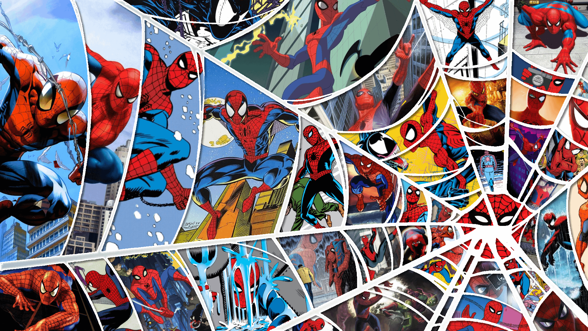 1920x1080 Made This Spider Man Collage Wallpaper. Thought You Guys Might Appreciate It. Snuck A Few Niche References In Too