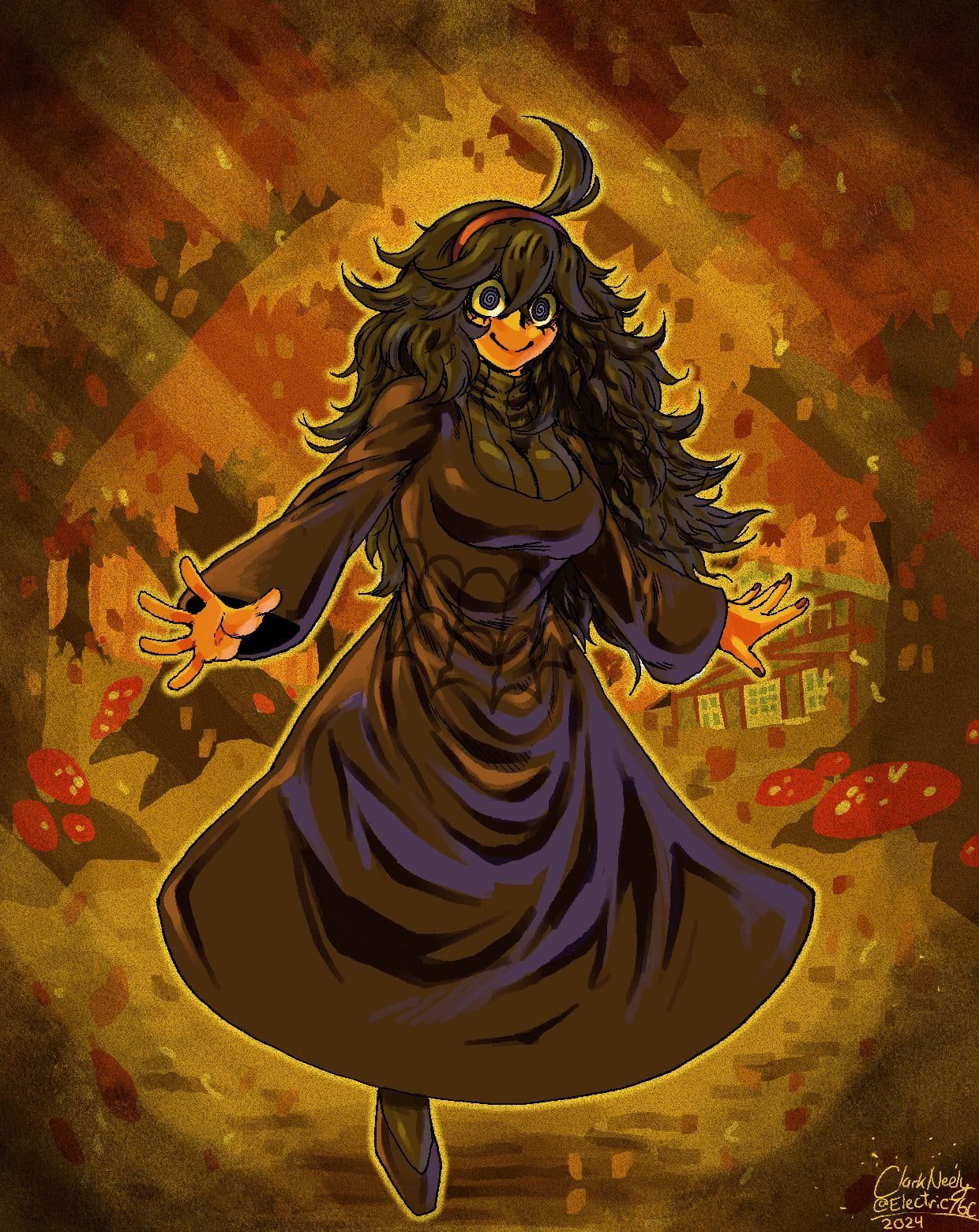 1240x1560 OC) I Drew Hex Maniac Since Spooky Season is Soon Upon Us