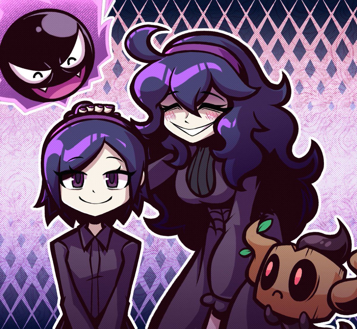 1200x1106 Happy Early Halloween everyone! This design is based on the beta version of Hex Maniac model in XY. However I had a different idea in mind when I saw this tweet which