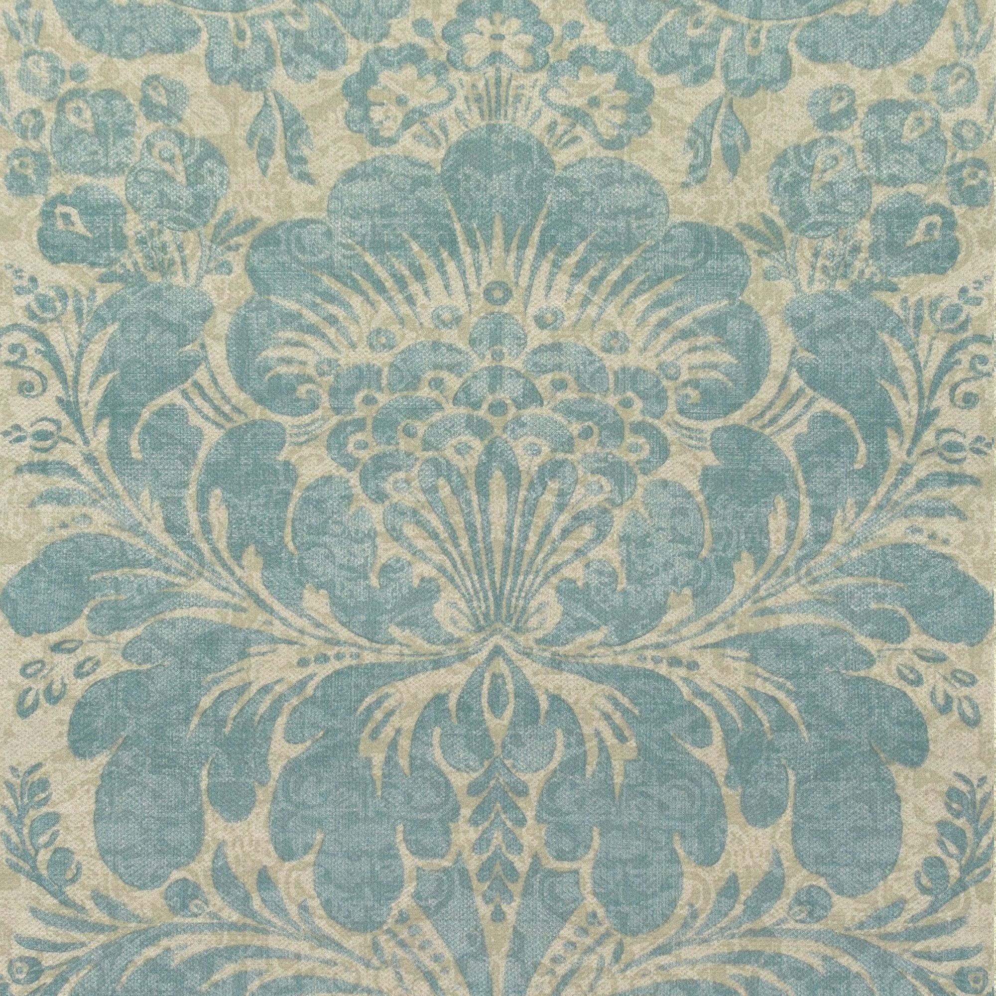 2000x2000 Chelsea Textiles. Venetian Damask Wallpaper in Cinder Blue. Patrick