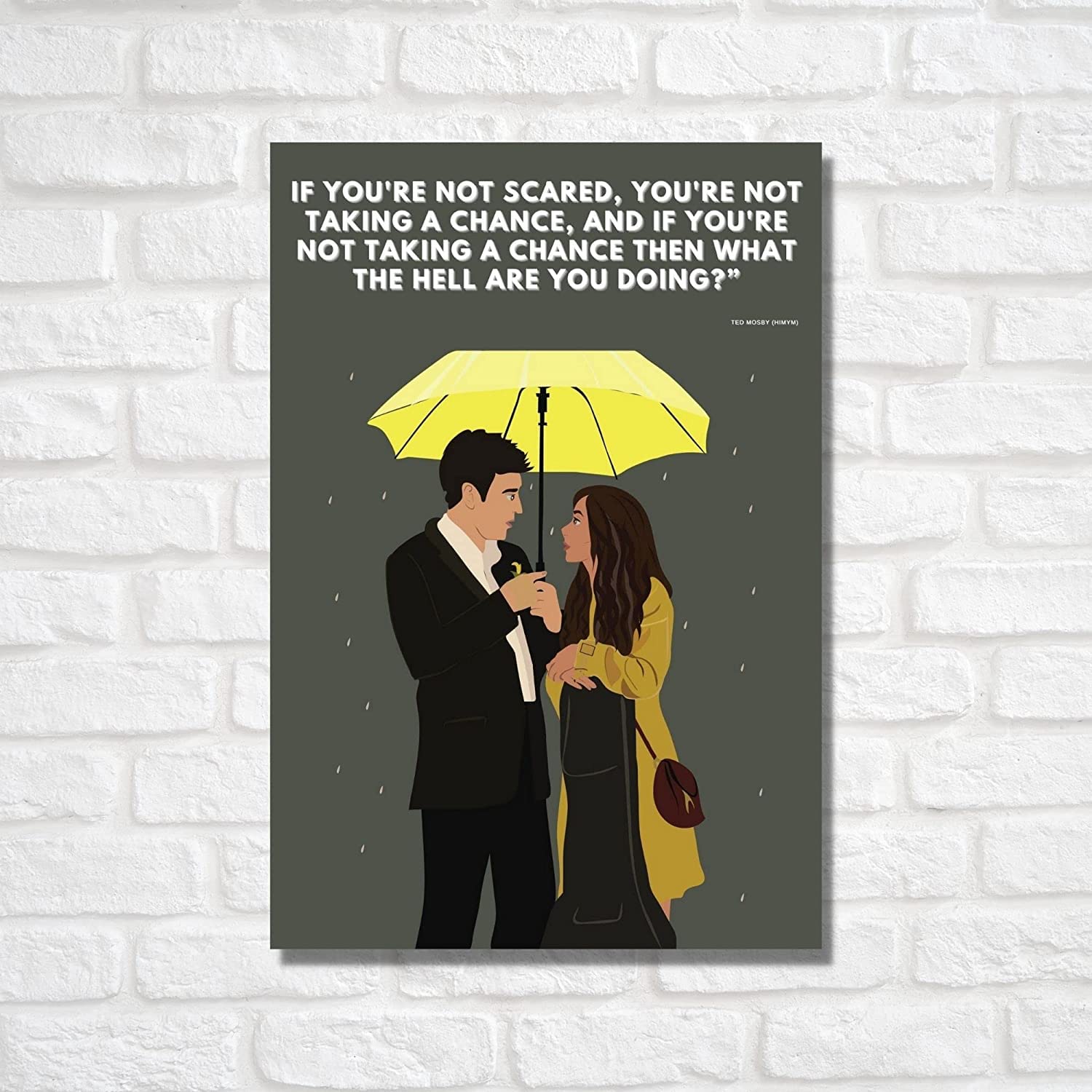 1500x1500 ORDOORS Wall Posters for living room home bedroom decoration How I Met Your Mother poster merchandise aesthetic hopeless romantic quotes tv show Laminated poster for wall décor with DST (14X11) a