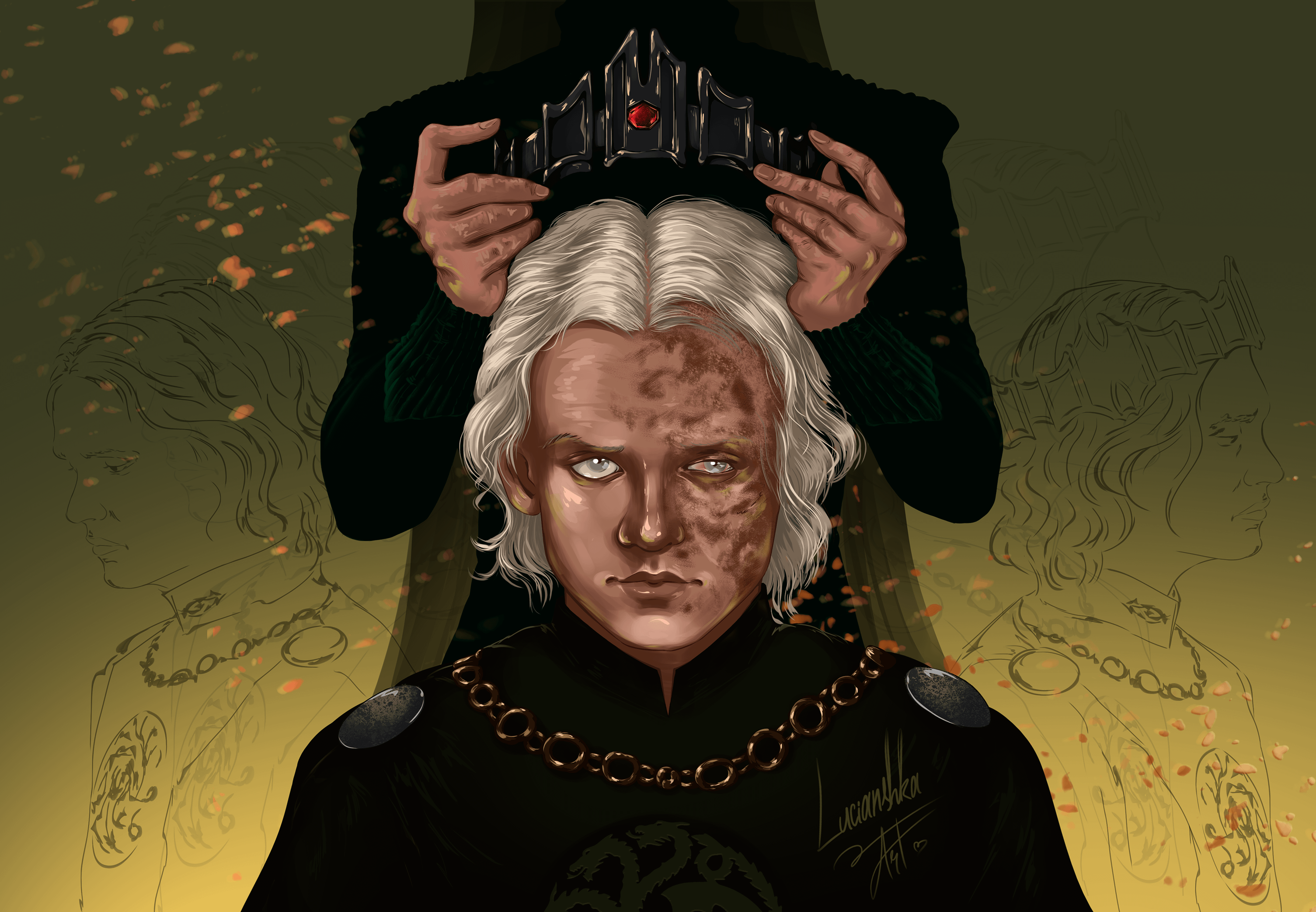 3010x2086 Aegon II Targaryen. FanArt wallpaper