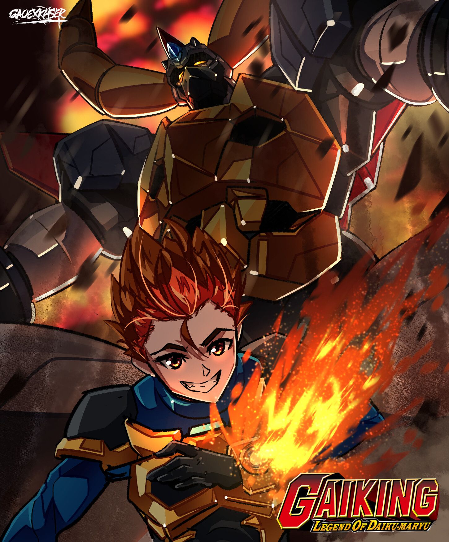 1450x1750 GAOEXKAISER (VJ): Legend Of Daiku Maryu 2005 (Fanart)