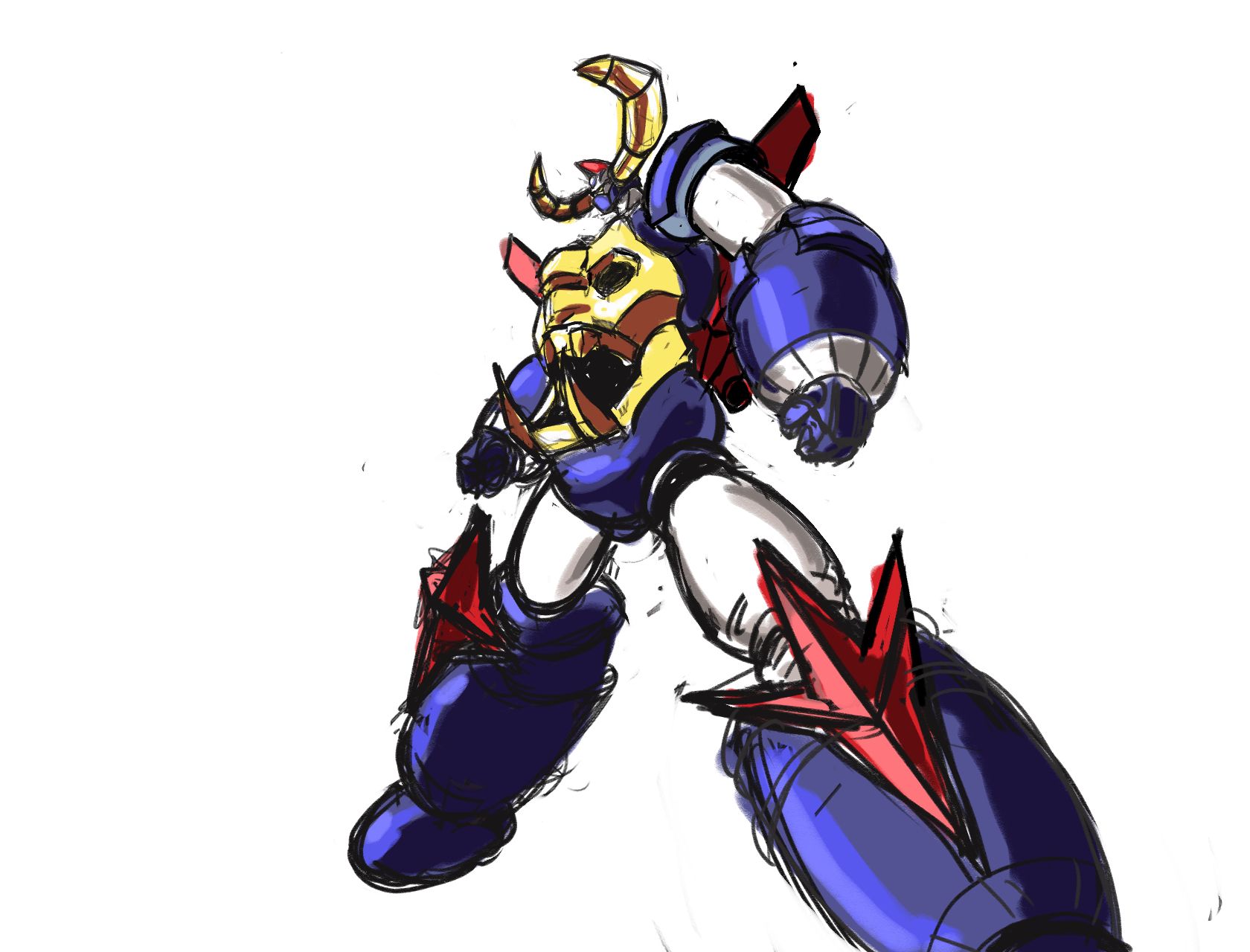1680x1280 Gaiking Maryuu Gaiking Anime Image Board