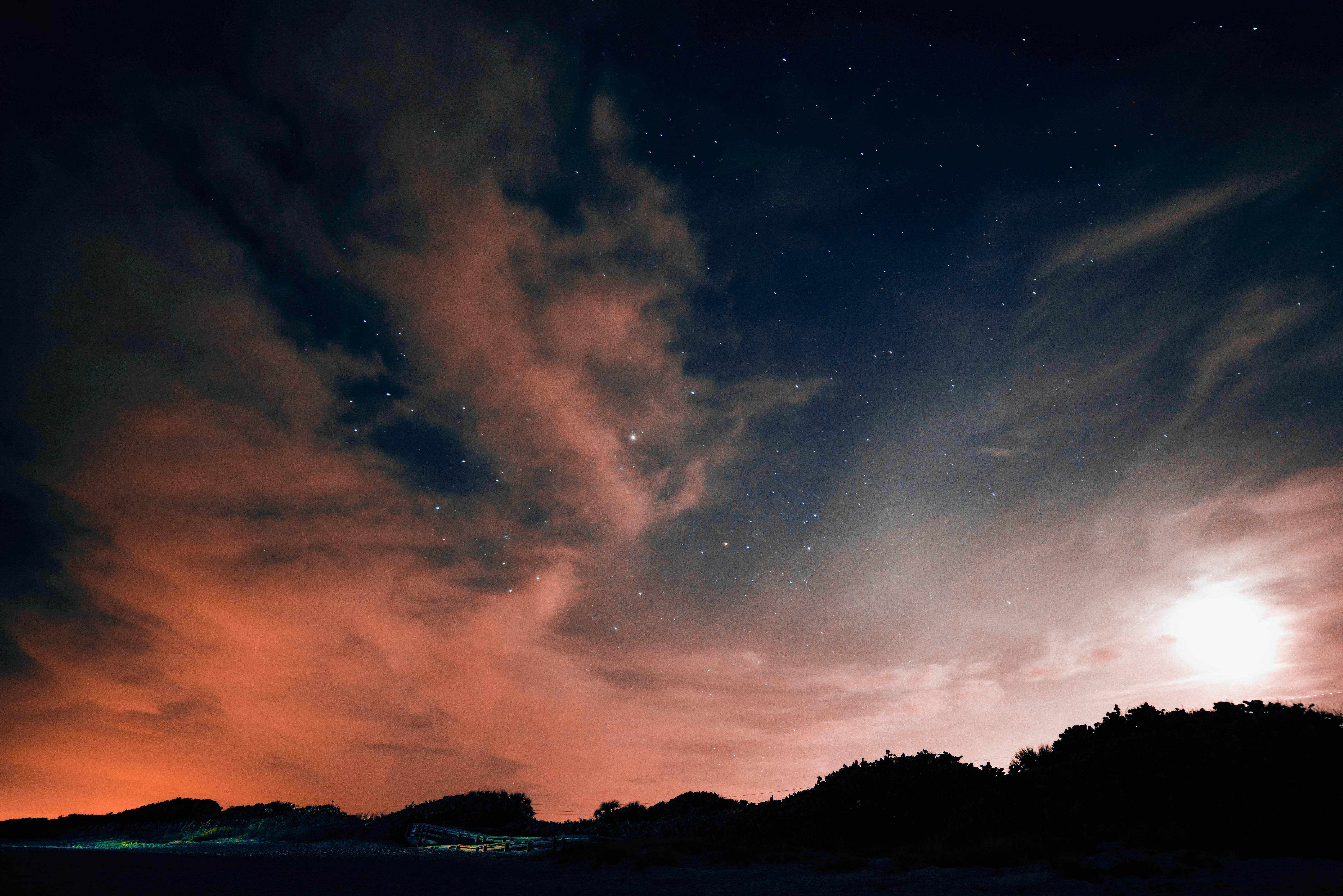 6569x4384 Cloudy Night Picture. Download Free Image