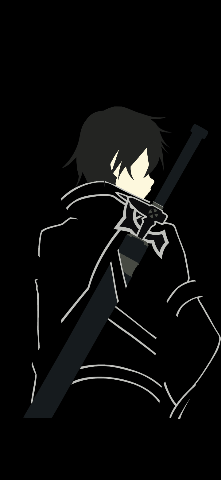 720x1560 Kirito from Sword Art Online, Original Artist Matsumayu [720x1560]