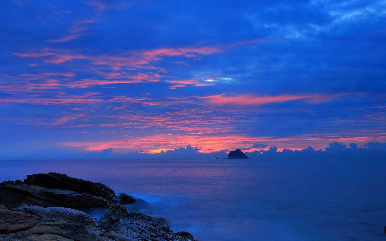 1280x800 Free download Blue Night Cloudy Sky Wallpaper 1280x800 234104