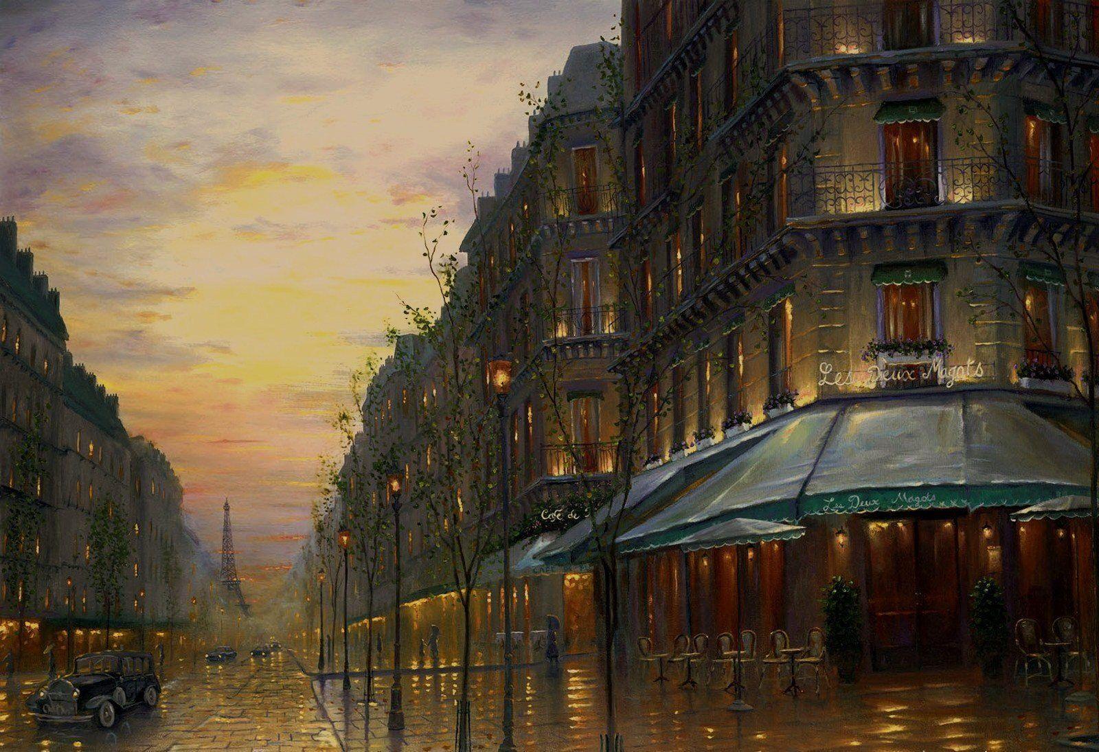 1600x1095 Beauty. Cityscape painting, Street painting