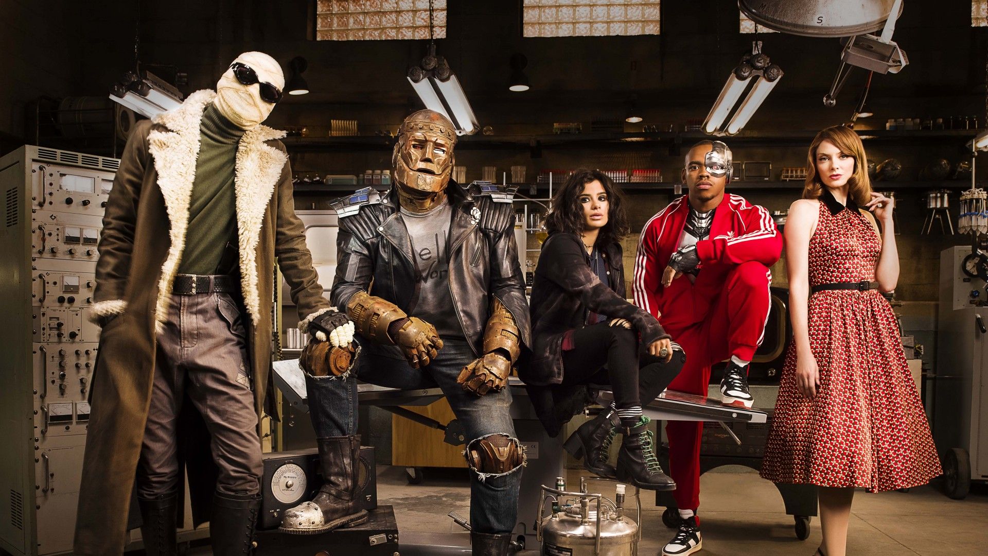1920x1080 April Bowlby Crazy Jane Cyborg Diane Guerrero Elasti Girl Joivan Wade 4K 5K HD Doom Patrol Wallpaper