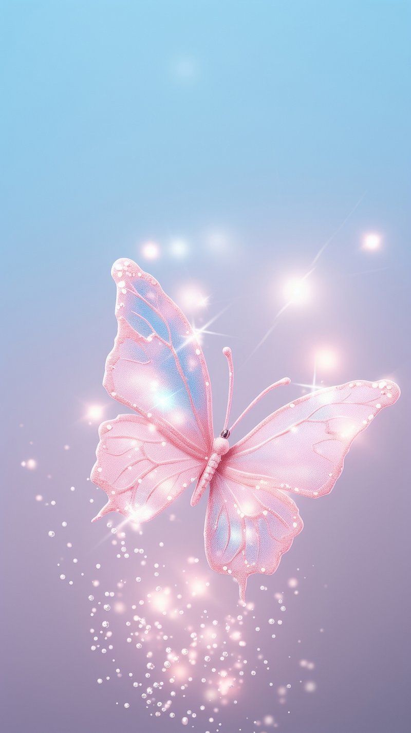 800x1427 Wallpaper Pink Butterfly Image Wallpaper