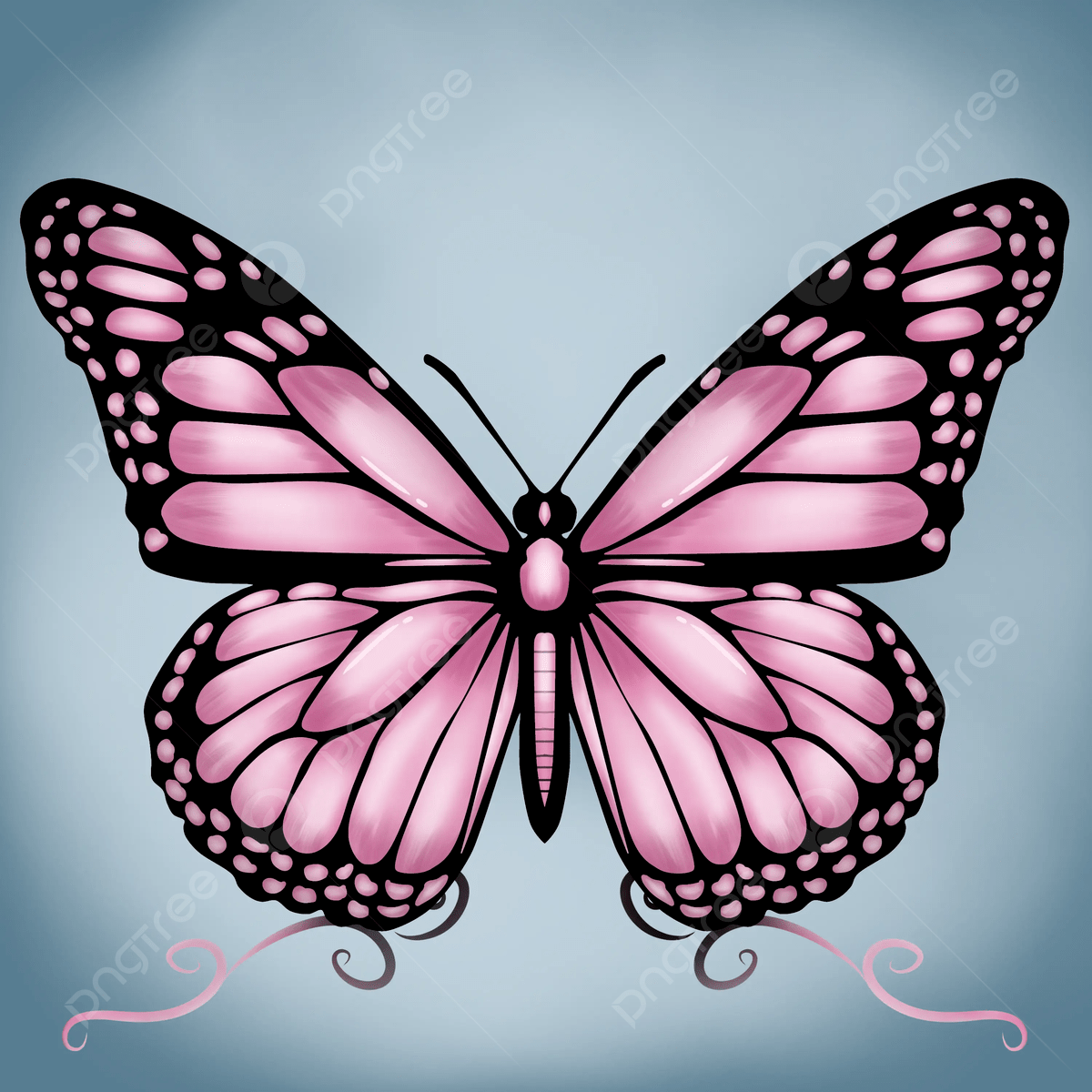 1200x1200 Beautiful Pink Butterfly Wallpaper Aesthetic Illustration, Wallpaper, Illustration, Background Background Image And Wallpaper for Free Download