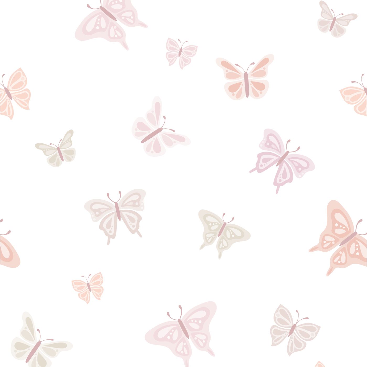 1400x1400 Fluttering Butterflies Wallpaper