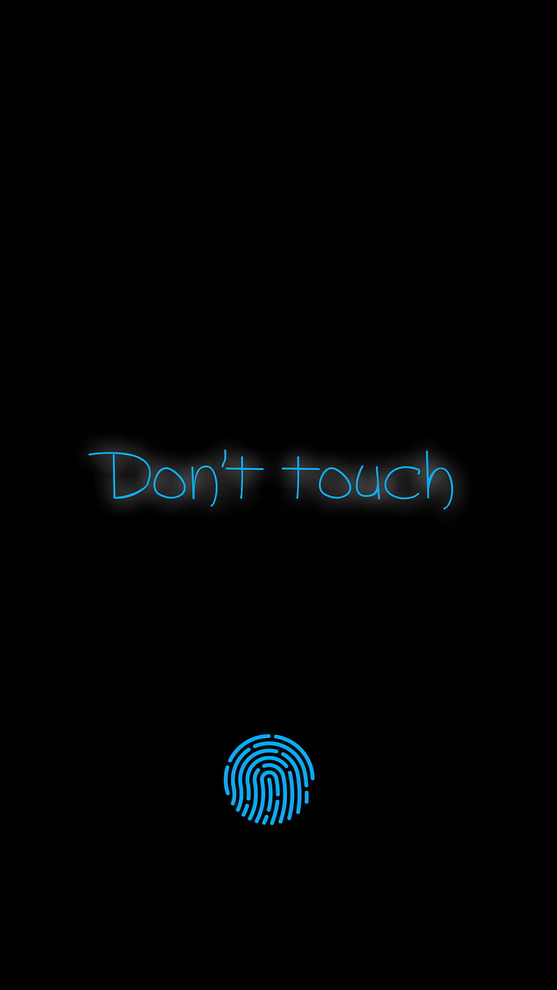 800x1422 Don't touch, android, blackblue, blue, dont, hayatikdrgl, iphone, lock, locked, HD phone wallpaper