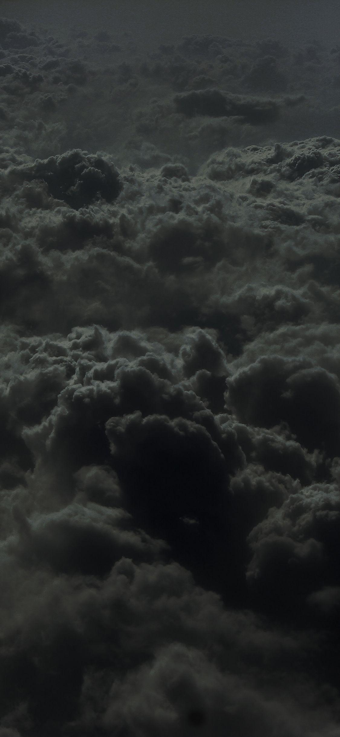 1125x2436 Cloud Flare Dark Sky Wanna Fly Nature