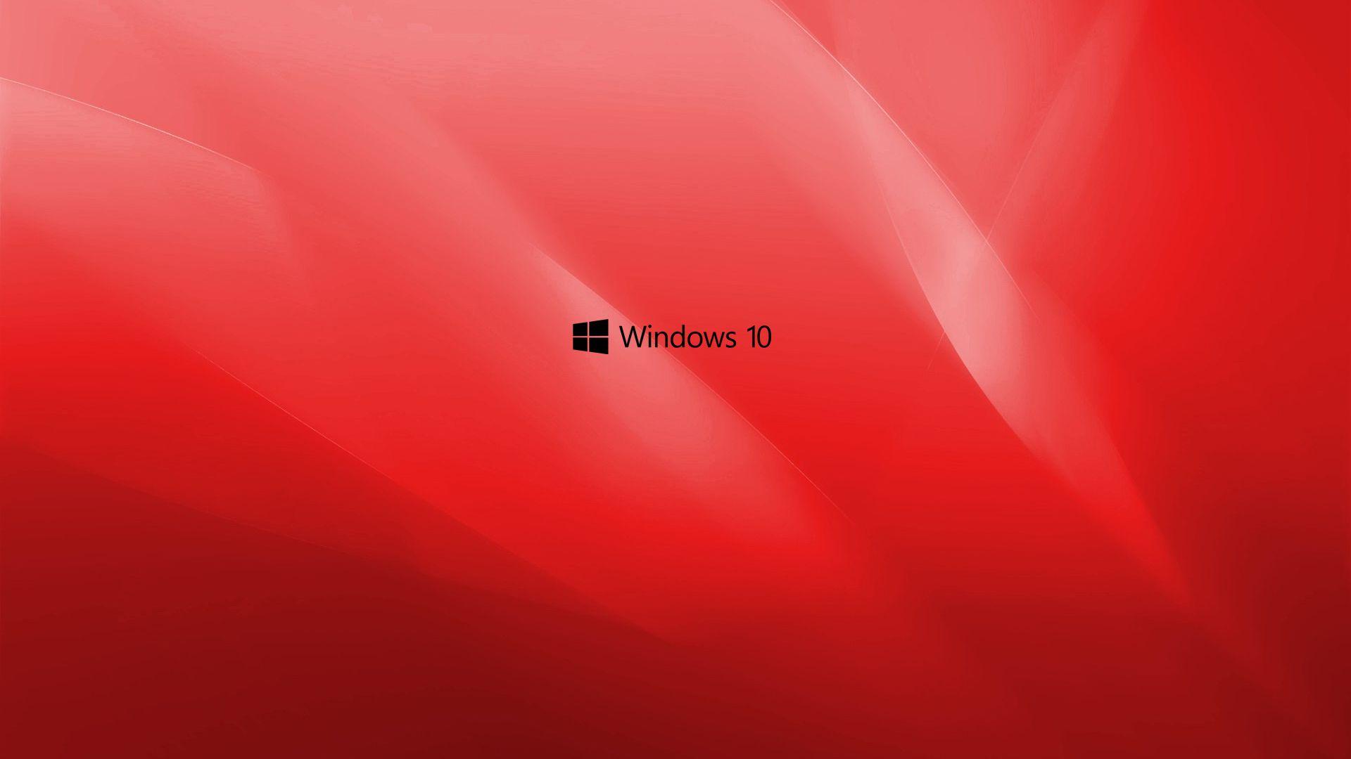 4k Wallpaper Windows 10 Red Wallpaper Hd 1920x1080 