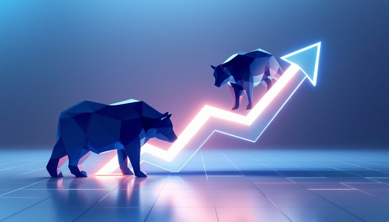1344x768 Free Bulls Bears Rising Image, Bearish, Financial