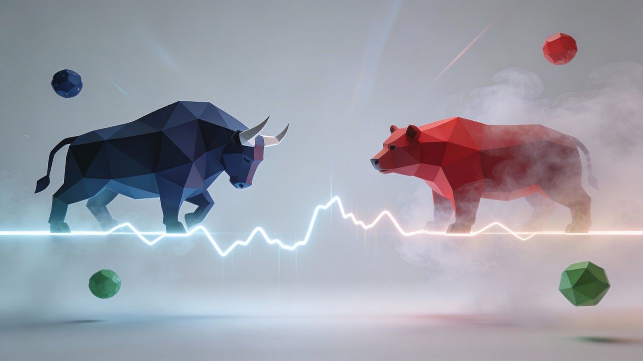 1280x720 Free Bear versus Bull Image, Bull, Market