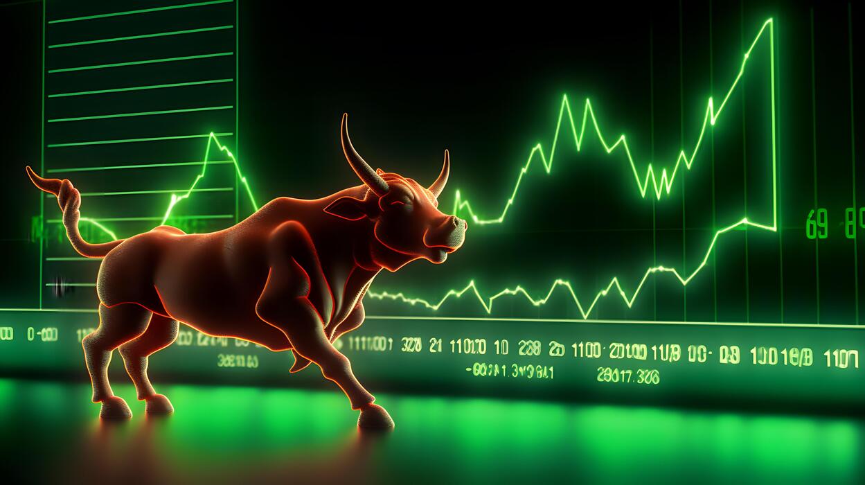 1249x700 Stock Market Bull , Image and Background for Free Download