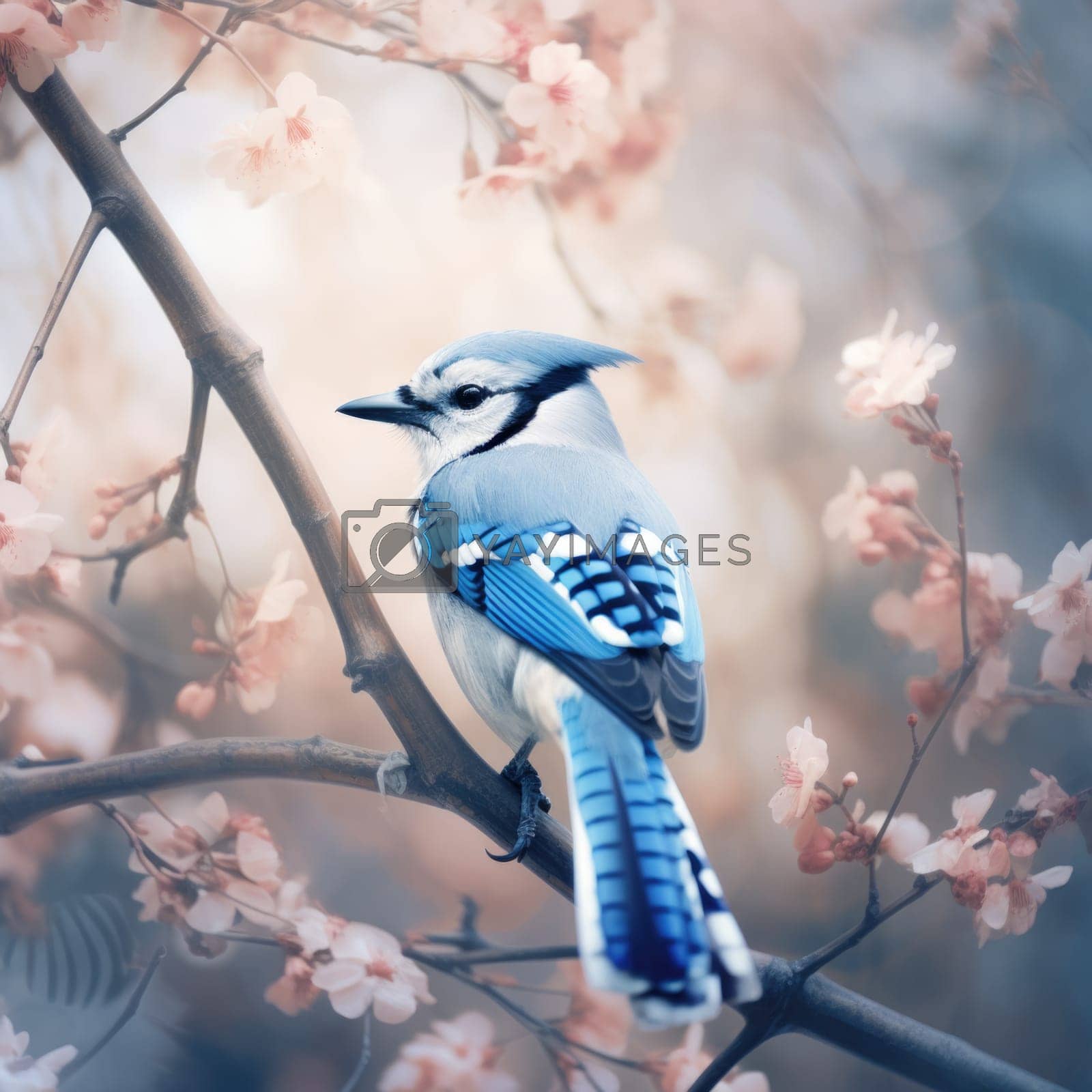 1600x1600 Blue jay bird wallpaper, AI by starush Vectors & Illustrations with Unlimited Downloads