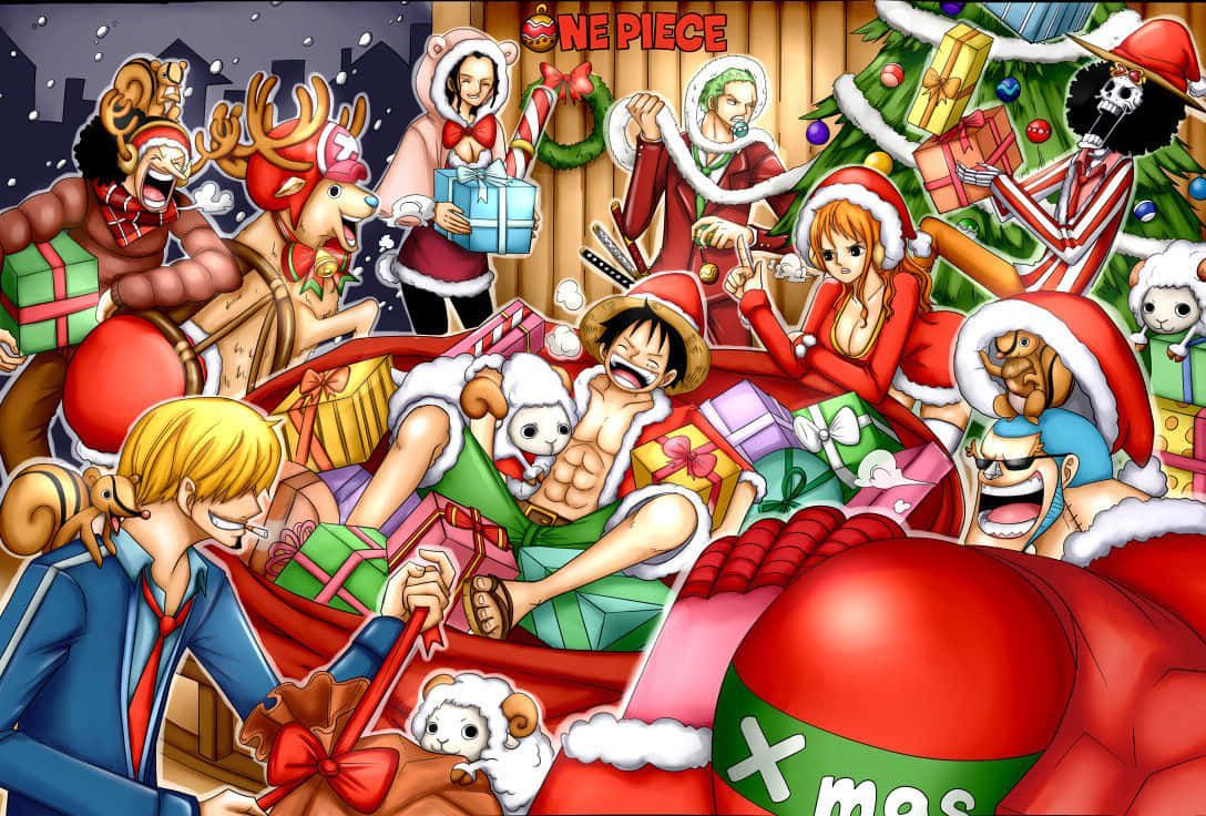 1088x736 One Piece Xmas Wallpaper