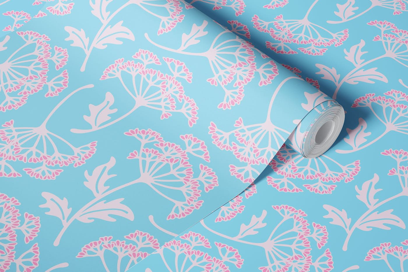 1400x933 Queen Anne's Lace Cow Parsley Floral Blue Wallpaper