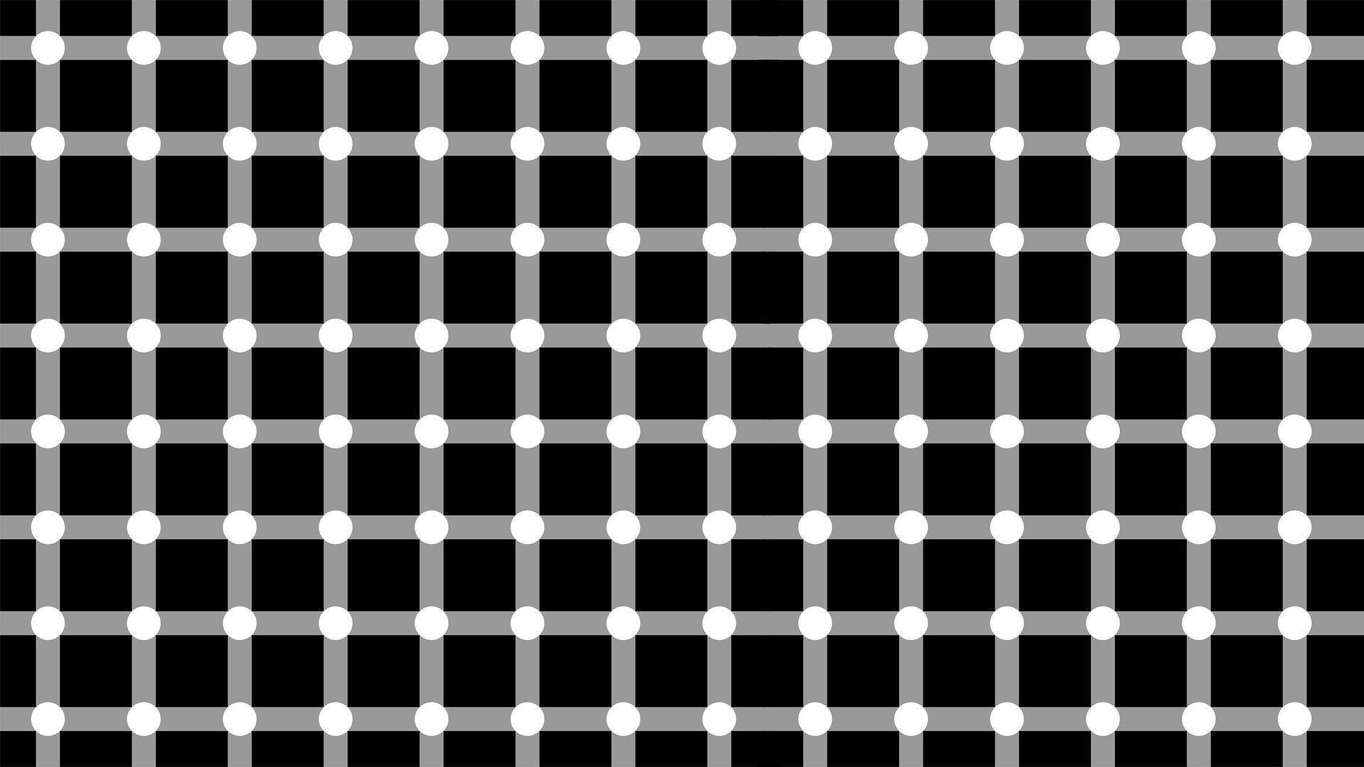 1920x1080 minimalism, Square, Lines, Dots, Black, White, Optical illusion