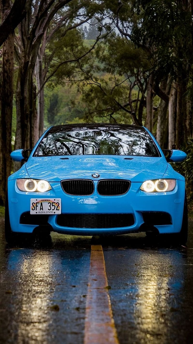 800x1422 Realme C21y, Blue Bmw Car, bmw car, blue car, HD phone wallpaper