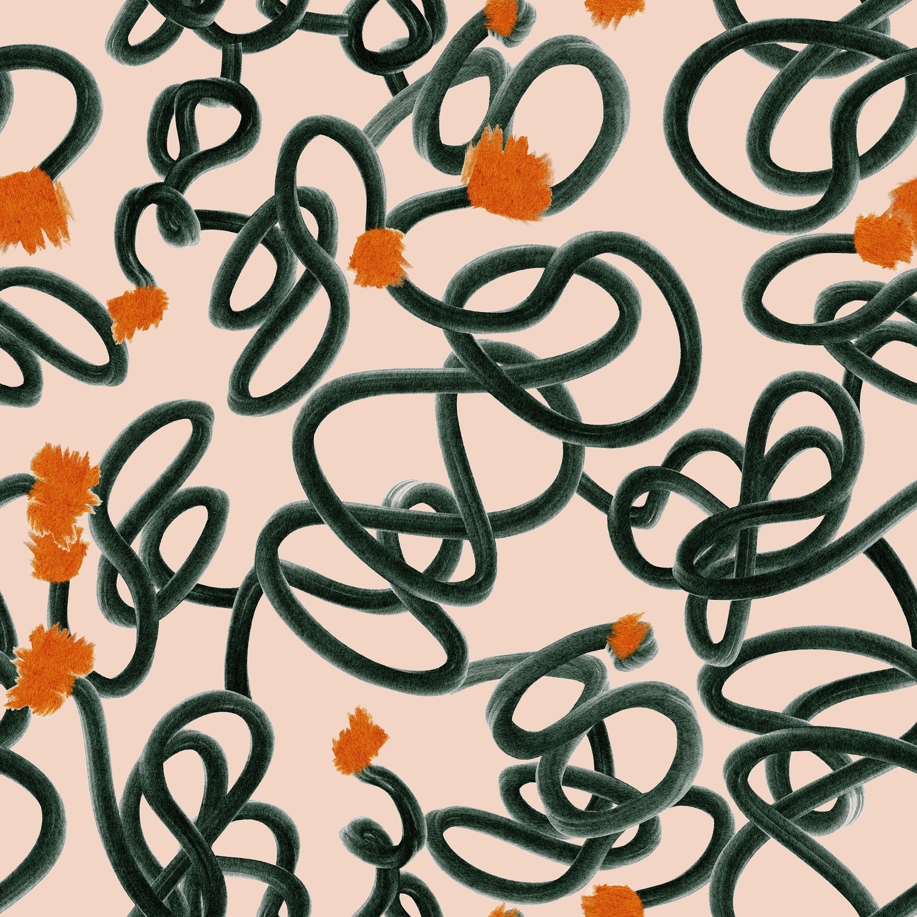 3000x3000 Abstract Scribble Wallpaper