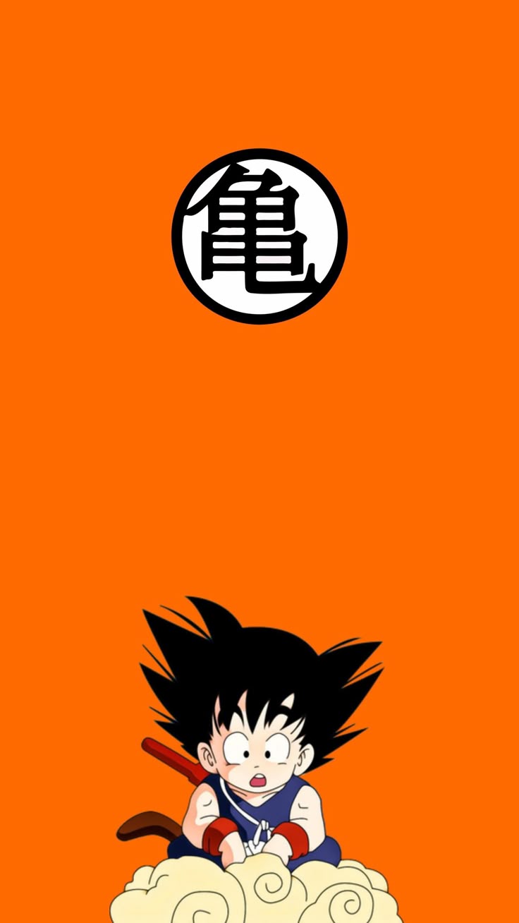 736x1308 Small goku wallpaper. Kid goku nimbus cloud, Young goku on cloud, Goku phone wallpaper