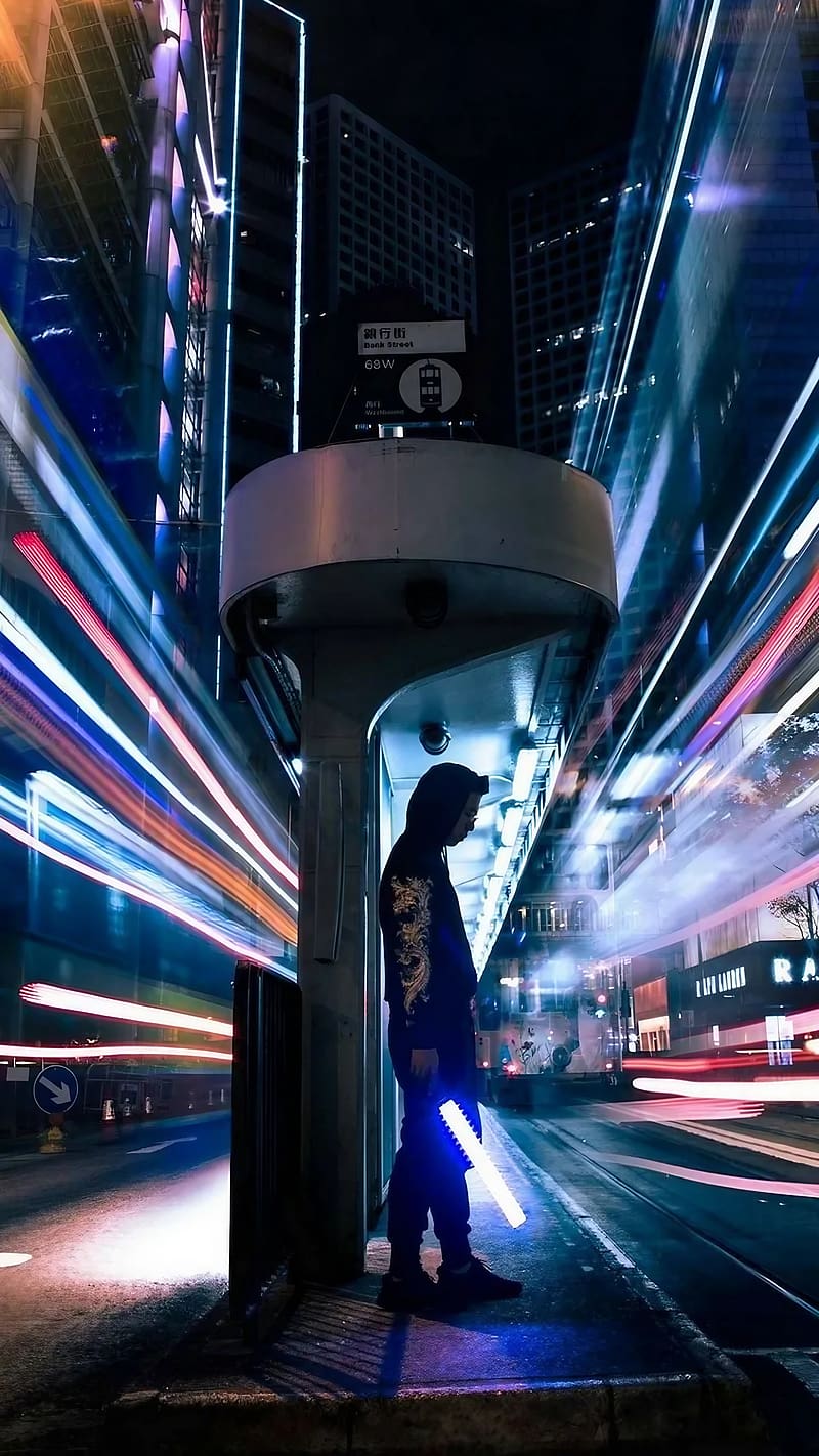800x1422 Realme C25 Y, Man City Lightsaber, HD phone wallpaper