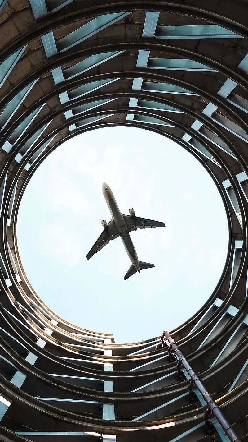 800x1422 Realme C25 Y, Plane Bottom View Flight, HD phone wallpaper