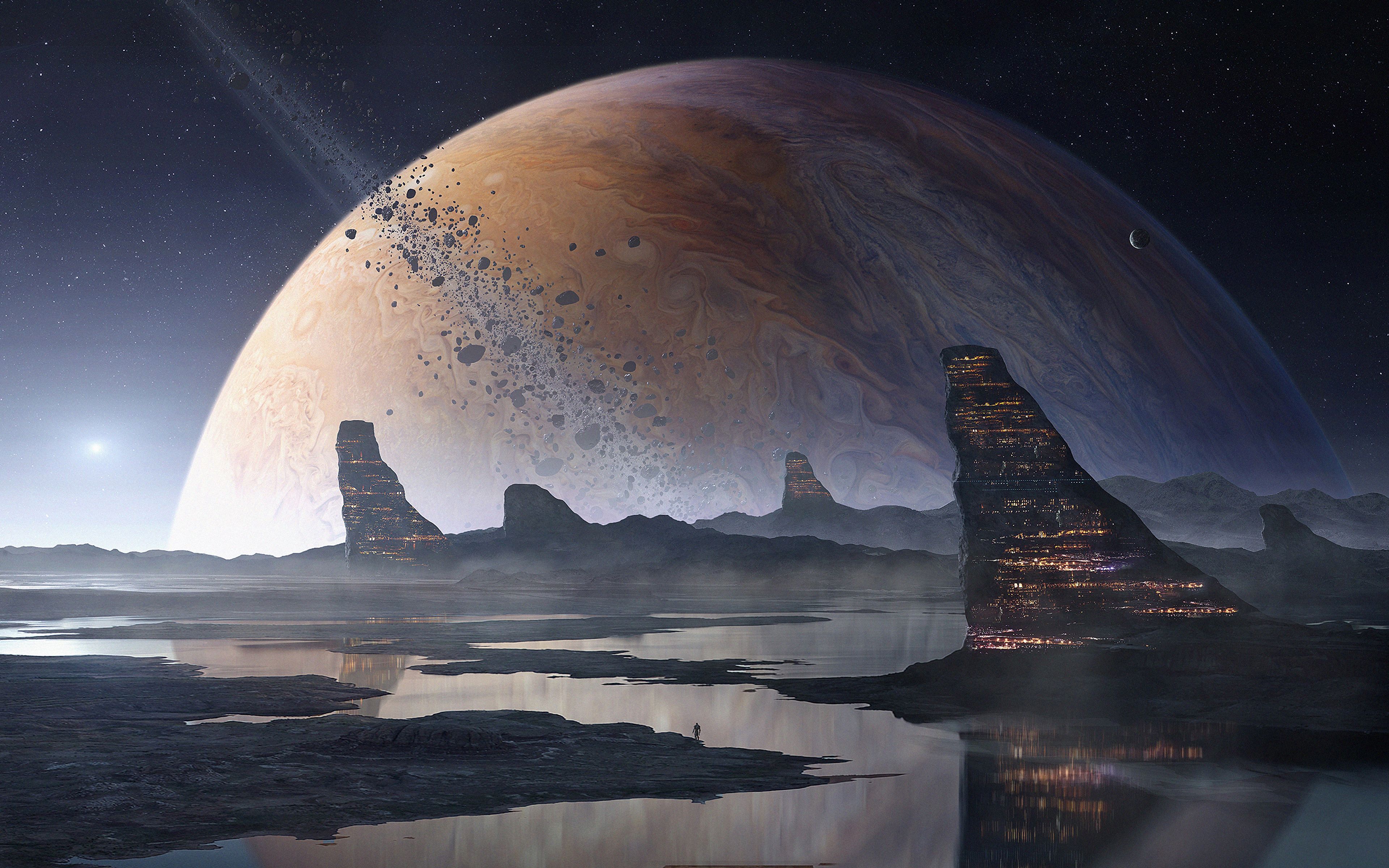 3840x2400 Big Planet Space Art 4k 4K , HD 4k Wallpaper, Image, Background, Photos and Picture