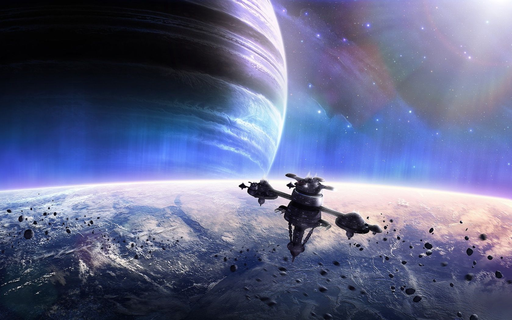 1680x1050 Space Station Big Planets 4K UHD Wallpaper for UltraHD Desktop and TV : Widescreen and UltraWide Display : Smartphone and Tablet Devices